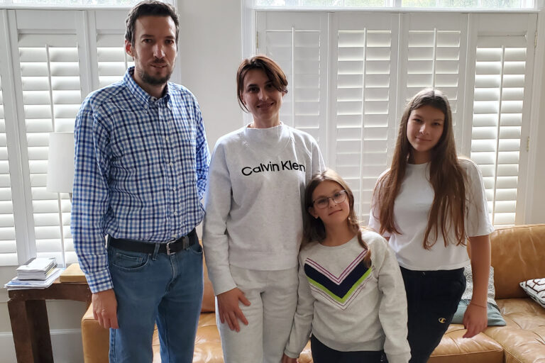 Serhii Kukushkin with Horbunova Family